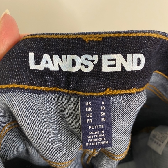 NWT Lands End Dark Wash Jeans Sz. 6P - Picture 9 of 12